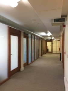 Wide hallways at Chilgrove Business Centre