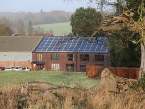 External view from hillside at Chilgrove Business Centre